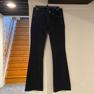 White House Black Market denim flare leg jeans